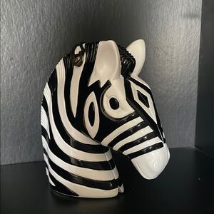Timmy Woods Black and White Zebra Handbag